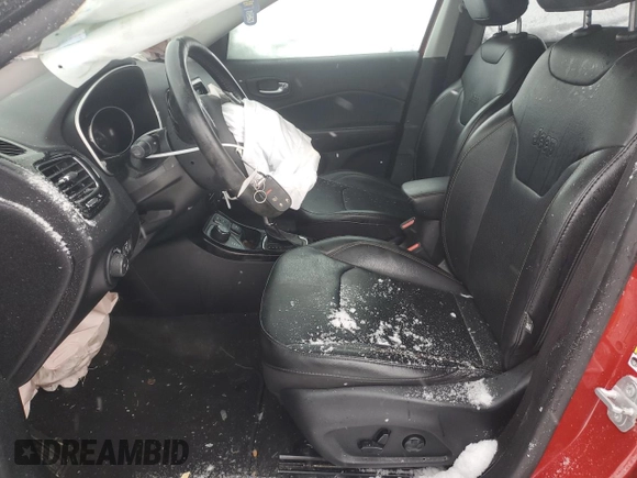 2020 Jeep Compass Limited with VIN 3C4NJDCB1LT138936, listed as a Copart auction lot 45344685 with 53,183 mi miles and Salvage Title. Bid and sale history available at carsss.com. Image 7.