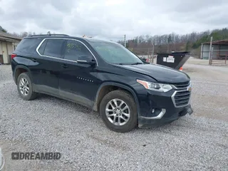 2019 Chevrolet Traverse LT Cloth with VIN 1GNEVGKW9KJ116173, listed as a IAAI auction lot 41757912 with 134,166 mi miles. Bid and sale history available at carsss.com. Image 1.