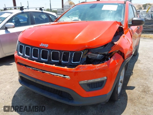 2018 Jeep Compass Sport с VIN 3C4NJCAB7JT123223, выставлен на аукционе IAAI как лот 42441627 с пробегом 90 273 миль миль и . История ставок и продаж доступна на DreamBid. Изображение 6.