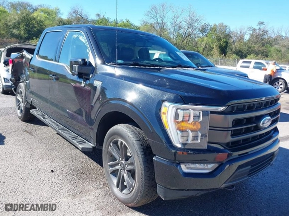 2022 Ford F-150 XL with VIN 1FTFW1E55NKE64898, listed as a IAAI auction lot 40858217 with 53,580 mi miles. Bid and sale history available at carsss.com. Image 1.