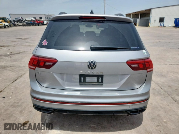 2022 Volkswagen Tiguan SE R-Line Black with VIN 3VVCB7AX5NM016910, listed as a Copart auction lot 57120005 with 54,812 mi miles and Salvage title. Bid and sale history available at DreamBid. Image 6.