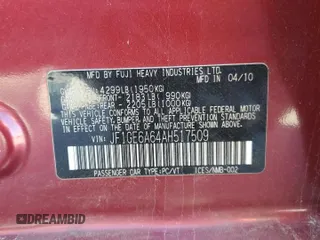 2010 Subaru Impreza i z VIN JF1GE6A64AH517509, wystawiony jako Copart lot #56002745 z przebiegiem 154 609 mil mil oraz Nie do naprawy • Non repairable. Historia ofert i sprzedaży dostępna na DreamBid. Obrazek 13.