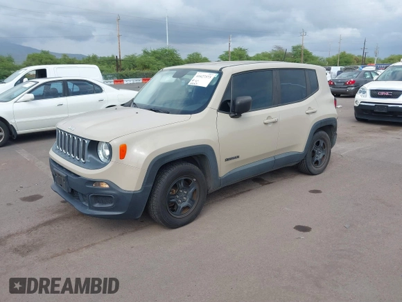 2016 Jeep Renegade Sport with VIN ZACCJAAT6GPE32301, listed as a IAAI auction lot 41627373 with 88,362 mi miles and . Bid and sale history available at DreamBid. Image 17.