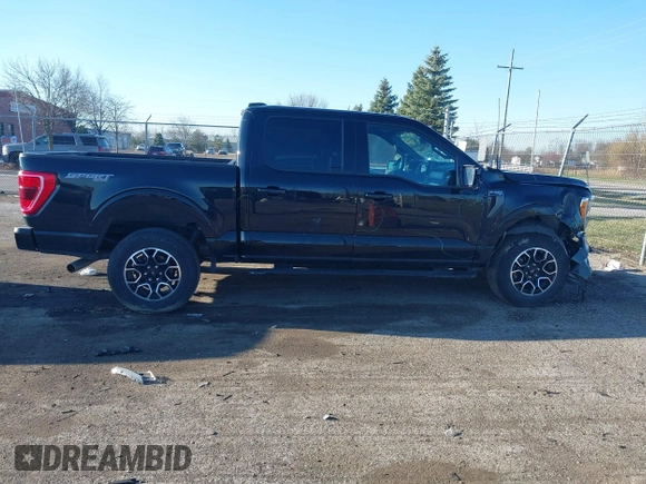 2023 Ford F-150 XL with VIN 1FTFW1E86PFA69635, listed as a IAAI auction lot 41885772 with 26,280 mi miles and . Bid and sale history available at carsss.com. Image 13.