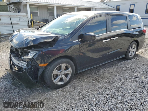 2020 Honda Odyssey EX with VIN 5FNRL6H56LB065958, listed as a Copart auction lot 47639695 with 64,358 mi miles and Salvage Title. Bid and sale history available at DreamBid. Image 1.