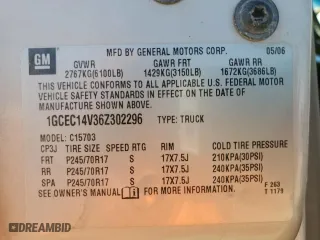 2006 Chevrolet Silverado 1500 LS with VIN 1GCEC14V36Z302296, listed as a Copart auction lot 43578885 with 206,902 mi miles and Salvage Title. Bid and sale history available at carsss.com. Image 13.