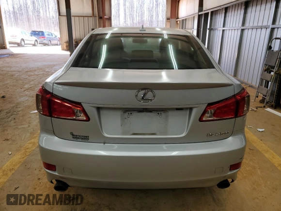 2011 Lexus IS 250 with VIN JTHBF5C28B5154249, listed as a Copart auction lot 48106415 with 170,551 mi miles and Salvage Title. Bid and sale history available at DreamBid. Image 6.