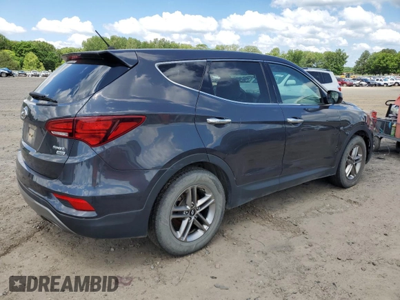 2018 Hyundai Santa Fe 2.4L z VIN 5XYZTDLB4JG521026, wystawiony jako Copart lot #56563175 z przebiegiem 173 170 mil mil oraz Czysty tytuł • Clean title. Historia ofert i sprzedaży dostępna na DreamBid. Obrazek 3.