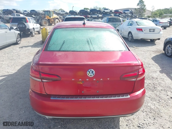 2021 Volkswagen Passat 2.0T SE with VIN 1VWSA7A30MC007748, listed as a IAAI auction lot 41843136 with 34,467 mi miles. Bid and sale history available at carsss.com. Image 15.