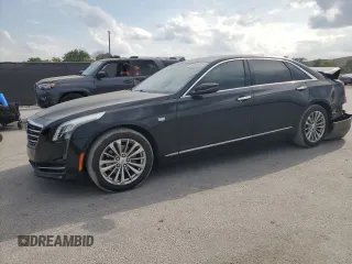 2018 Cadillac CT6 RWD with VIN 1G6KA5RX1JU100477, listed as a Copart auction lot 50501825 with 44,706 mi miles and Salvage Title. Bid and sale history available at DreamBid. Image 1.