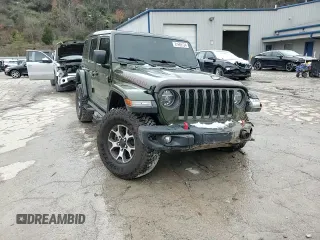 2021 Jeep Wrangler Unlimited Rubicon with VIN 1C4JJXFM3MW555919, listed as a Copart auction lot 81666124 with 51,188 mi miles and Salvage Title. Bid and sale history available at carsss.com. Image 12.