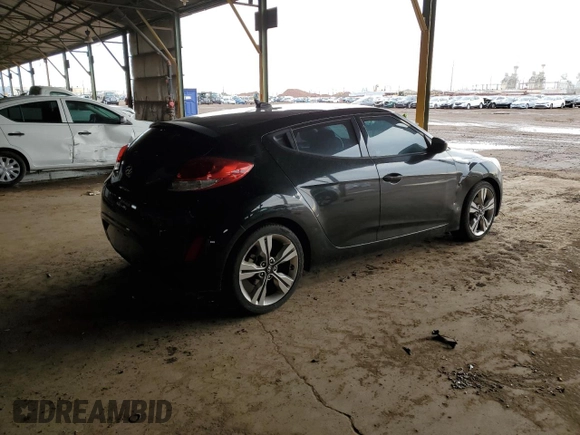 2017 Hyundai Veloster Value Edition with VIN KMHTC6AD1HU319500, listed as a Copart auction lot 49151125 with 103,938 mi miles and Clean Title. Bid and sale history available at carsss.com. Image 3.