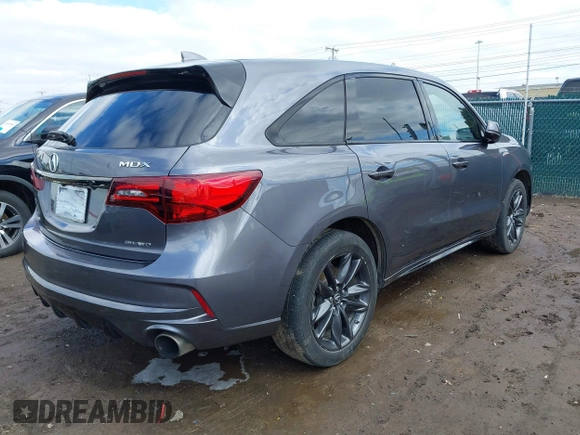 2020 Acura MDX w/Technology/A-Spec Pkg with VIN 5J8YD4H07LL034136, listed as a IAAI auction lot 41933687 with 34,520 mi miles. Bid and sale history available at carsss.com. Image 4.