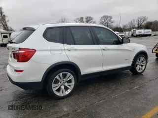 2016 BMW X3 xDrive28i with VIN 5UXWX9C58G0D63675, listed as a Copart auction lot 86893554 with 91,722 mi miles and Salvage Title. Bid and sale history available at carsss.com. Image 3.