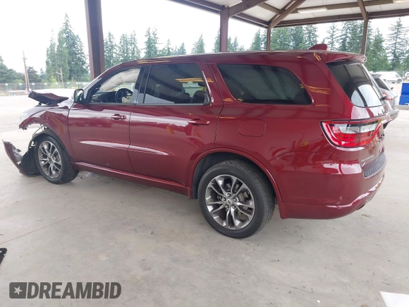 2020 Dodge Durango GT Plus with VIN 1C4RDJDG9LC269349, listed as a IAAI auction lot 42602700 with 92,682 mi miles and . Bid and sale history available at DreamBid. Image 3.