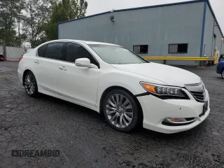 2016 Acura RLX Advance Pkg with VIN JH4KC1F96GC000085, listed as a Copart auction lot 73404314 with 18,419 mi miles and Salvage Title. Bid and sale history available at carsss.com. Image 4.