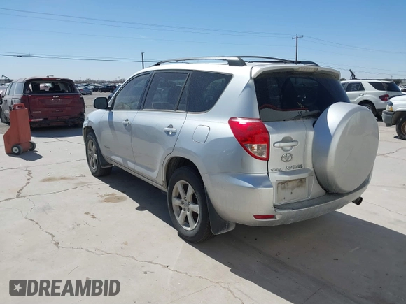 2007 Toyota RAV4 Limited with VIN JTMZK34V775014497, listed as a IAAI auction lot 41593798 with 296,866 mi miles. Bid and sale history available at carsss.com. Image 3.