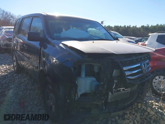 2015 Honda Pilot LX with VIN 5FNYF4H23FB044468, listed as a IAAI auction lot 40851104 with 144,858 mi miles. Bid and sale history available at carsss.com. Image 1.