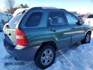 2005 Kia Sportage LX with VIN KNDJE723957107441, listed as a Copart auction lot 41530635 with 146,045 mi miles and Salvage Title. Bid and sale history available at carsss.com. Image 3.