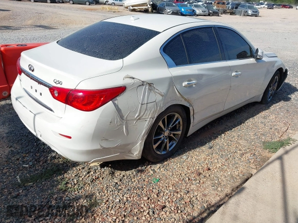 2017 Infiniti Q50 Premium with VIN JN1EV7AR5HM839081, listed as a IAAI auction lot 42663515 with 73,870 mi miles and . Bid and sale history available at DreamBid. Image 4.