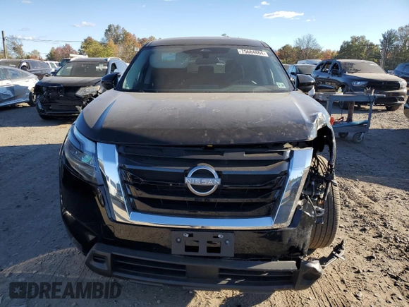 2023 Nissan Pathfinder S z VIN 5N1DR3AC6PC277659, wystawiony jako Copart lot #75684864 z przebiegiem 9 402 mil mil oraz Szkoda całkowita • Salvage title. Historia ofert i sprzedaży dostępna na DreamBid. Obrazek 5.