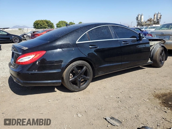 2012 Mercedes-Benz CLS 550 with VIN WDDLJ7DB3CA009455, listed as a Copart auction lot 58867835 with 122,400 mi miles and Clean title. Bid and sale history available at DreamBid. Image 3.