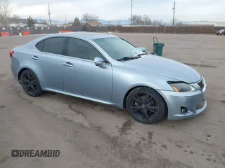 2010 Lexus IS 250 with VIN JTHBF5C23A5118841, listed as a IAAI auction lot 41593791 with 182,918 mi miles. Bid and sale history available at carsss.com. Image 1.