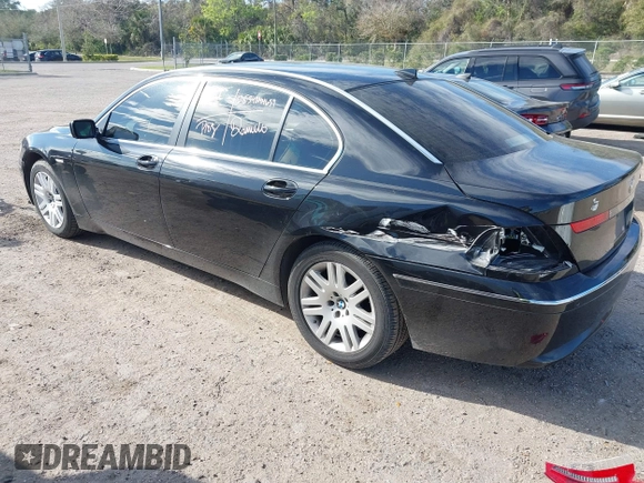 2002 BMW 7 Series 745Li with VIN WBAGN63482DR03247, listed as a IAAI auction lot 41703923 with 84,761 mi miles and . Bid and sale history available at carsss.com. Image 3.