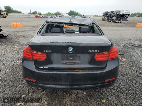 2013 BMW 3 Series 328i xDrive with VIN WBA3B5C53DF595177, listed as a Copart auction lot 57024375 with 124,873 mi miles and Salvage title. Bid and sale history available at DreamBid. Image 6.
