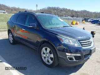 2016 Chevrolet Traverse LT with VIN 1GNKRGKD6GJ305912, listed as a IAAI auction lot 41848725 with 106,511 mi miles. Bid and sale history available at carsss.com. Image 1.
