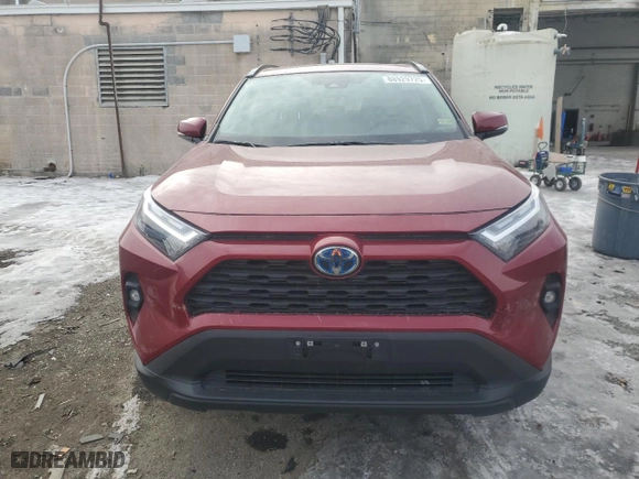 2024 Toyota RAV4 Hybrid XLE Premium with VIN 2T3B6RFV1RW054110, listed as a Copart auction lot 88929725 with 18,460 mi miles and Salvage Title. Bid and sale history available at carsss.com. Image 5.