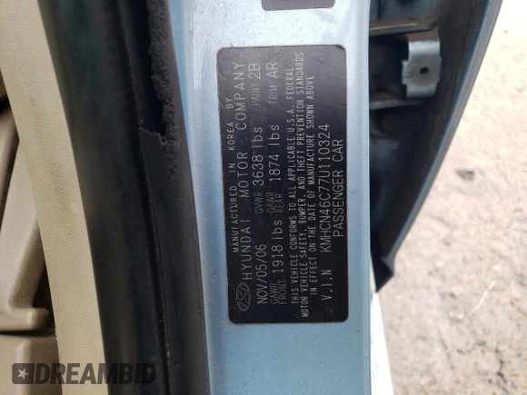 2007 Hyundai Accent GLS with VIN KMHCN46C77U110324, listed as a Copart auction lot 45515545 with 133,902 mi miles and Salvage Title. Bid and sale history available at carsss.com. Image 12.