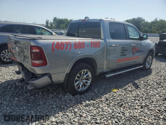 2022 Ram 1500 Laramie with VIN 1C6SRFJT0NN225045, listed as a Copart auction lot 57017515 with 90,828 mi miles and Salvage title. Bid and sale history available at DreamBid. Image 3.