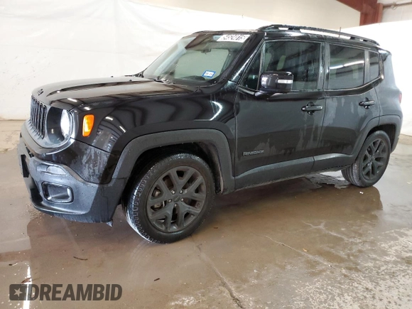 2018 Jeep Renegade Altitude with VIN ZACCJABB1JPH43826, listed as a Copart auction lot 54524815 with 70,638 mi miles and Clean Title. Bid and sale history available at DreamBid. Image 1.