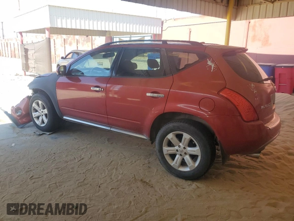 2006 Nissan Murano SL с VIN JN8AZ08T56W418217, выставлен на аукционе Copart как лот 57130025 с пробегом 189 685 миль миль и Списание • Salvage title. История ставок и продаж доступна на DreamBid. Изображение 2.