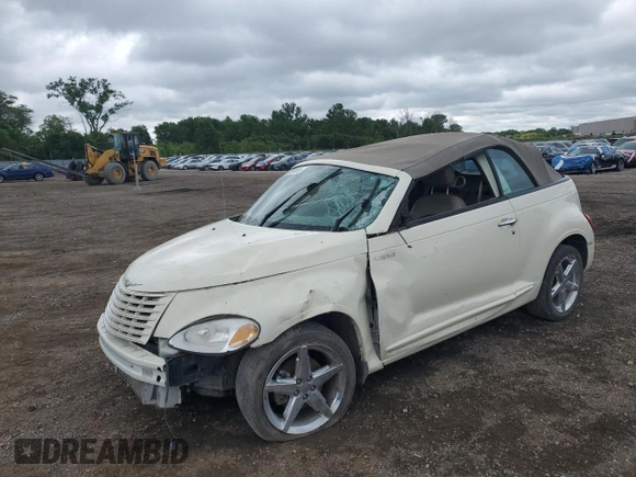 2005 Chrysler PT Cruiser GT with VIN 3C3AY75S65T500209, listed as a Copart auction lot 58399095 with 68,890 mi miles and Salvage title. Bid and sale history available at DreamBid. Image 1.