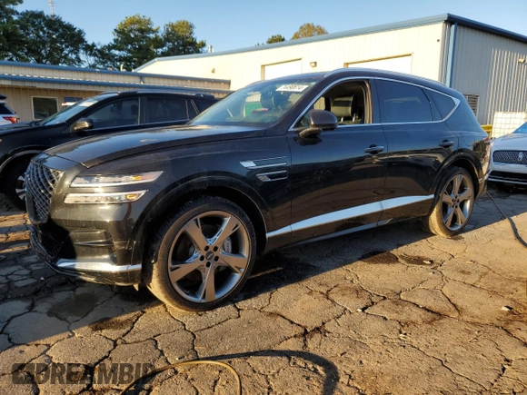 2022 Genesis GV80 with VIN KMUHCESC4NU080544, listed as a Copart auction lot 74490614 with 27,720 mi miles and Salvage title. Bid and sale history available at DreamBid. Image 1.