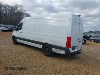 2023 Mercedes-Benz Sprinter Cargo with VIN W1Y4NCHY1PT126337, listed as a IAAI auction lot 41485671 with 93,627 mi miles. Bid and sale history available at carsss.com. Image 3.