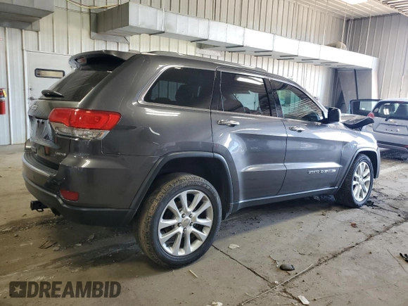 2017 Jeep Grand Cherokee Limited 75th Anniversary with VIN 1C4RJFBT4HC905477, listed as a Copart auction lot 63218505 with 156,117 mi miles and Non repairable. Bid and sale history available at DreamBid. Image 3.