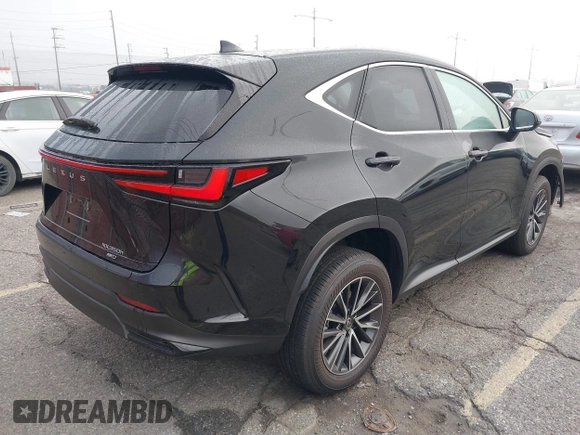 2025 Lexus NX 350h Premium with VIN JTJGKCEZ7S2040520, listed as a IAAI auction lot 41019491 with 4,169 mi miles and . Bid and sale history available at DreamBid. Image 4.