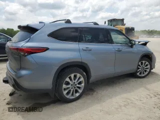 2021 Toyota Highlander Hybrid Limited with VIN 5TDXBRCH7MS065638, listed as a Copart auction lot 56914045 with 56,297 mi miles and Salvage title. Bid and sale history available at DreamBid. Image 3.