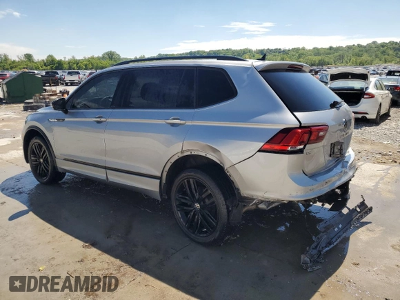 2022 Volkswagen Tiguan SE R-Line Black with VIN 3VV8B7AX9NM081894, listed as a Copart auction lot 56132245 with 74,053 mi miles and Salvage title. Bid and sale history available at DreamBid. Image 2.
