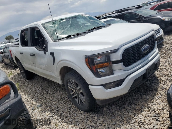 2023 Ford F-150 XL with VIN 1FTEW1EPXPFC20804, listed as a Copart auction lot 56555615 with 60,984 mi miles and Salvage title. Bid and sale history available at DreamBid. Image 4.