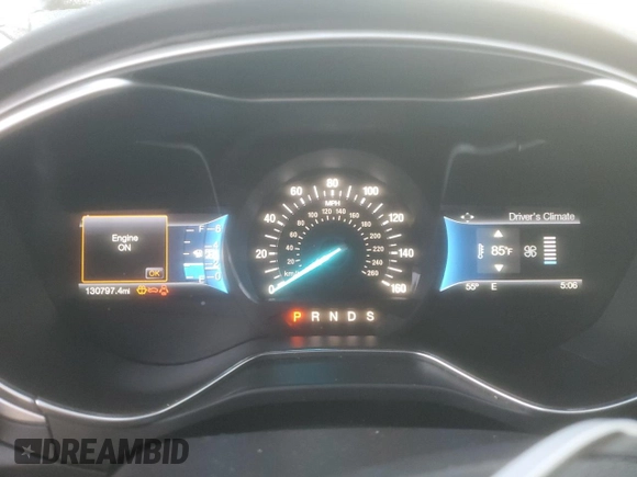 2016 Ford Fusion SE with VIN 3FA6P0HD9GR373521, listed as a Copart auction lot 43463435 with 130,797 mi miles and Salvage title. Bid and sale history available at DreamBid. Image 9.