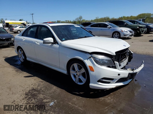 2011 Mercedes-Benz C 300 Sport with VIN WDDGF8BB4BR152474, listed as a Copart auction lot 55086685 with 192,748 mi miles and Salvage title. Bid and sale history available at DreamBid. Image 4.