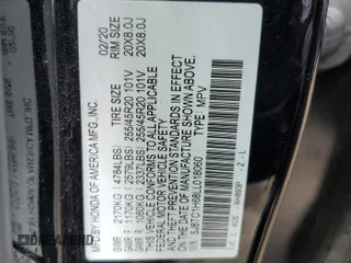 2020 Acura RDX w/A-Spec Pkg with VIN 5J8TC1H68LL018060, listed as a Copart auction lot 44722403 with 20,444 mi miles. Bid and sale history available at carsss.com. Image 14.