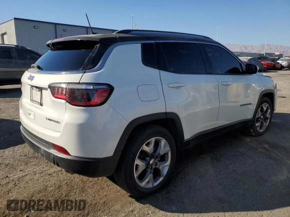 2021 Jeep Compass Limited with VIN 3C4NJCCB5MT545637, listed as a Copart auction lot 43044455 with 108,378 mi miles and Salvage title. Bid and sale history available at DreamBid. Image 3.