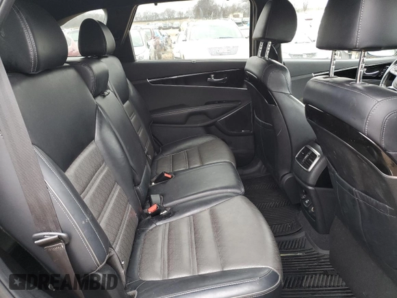 2019 Kia Sorento SX z VIN 5XYPK4A51KG591866, wystawiony jako Copart lot #47398695 z przebiegiem 119 126 mil mil oraz Szkoda całkowita • Salvage title. Historia ofert i sprzedaży dostępna na DreamBid. Obrazek 11.