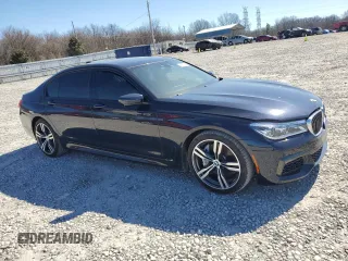 2016 BMW 7 Series 750i with VIN WBA7F0C57GGL99153, listed as a Copart auction lot 45475755 with 140,328 mi miles and Salvage title. Bid and sale history available at DreamBid. Image 4.