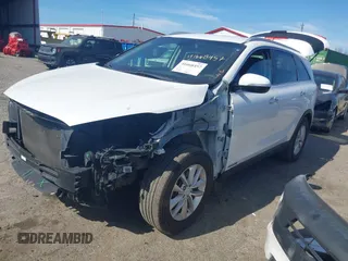 2018 Kia Sorento LX V6 with VIN 5XYPGDA57JG371874, listed as a IAAI auction lot 41668457 with 130,022 mi miles. Bid and sale history available at carsss.com. Image 2.